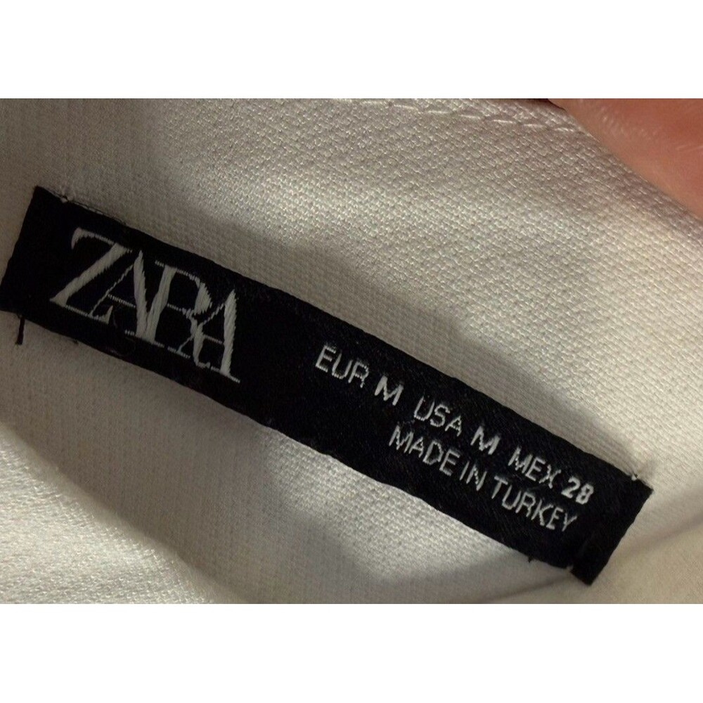 Zara White Sleeveless Sheath Mini Dress Women’s Medium EUR M USA M EU 28 - Picture 7 of 7
